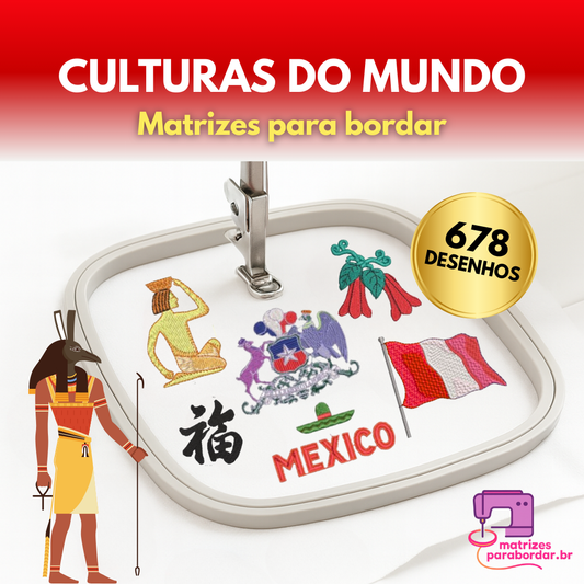 Pack Culturas del Mundo – 678 Diseños