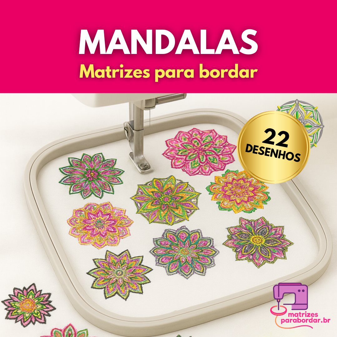 Mandalas  – Pack com 22 Matrizes