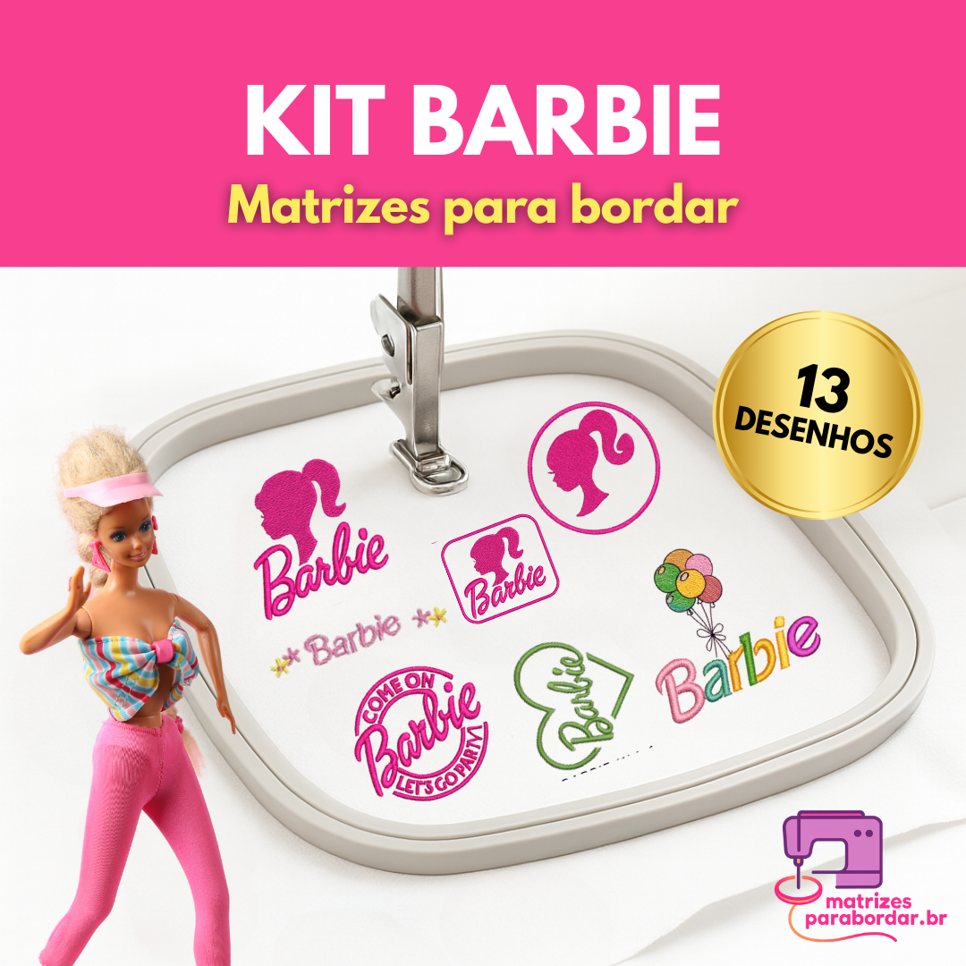 Pack Barbie – 13 Matrizes de Bordado