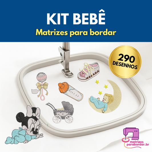 Pack Bebê – 290 Matrizes de Bordado