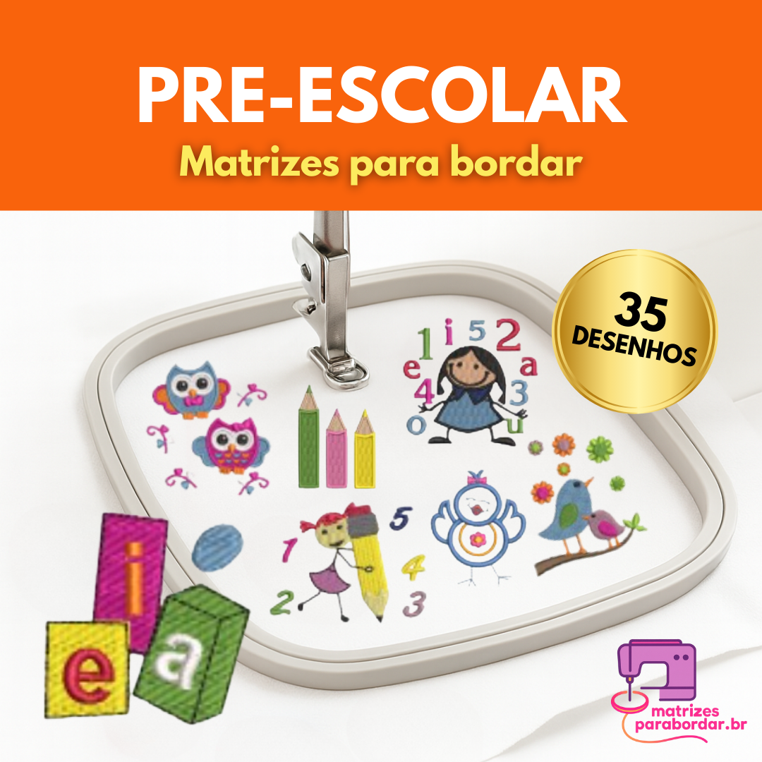Pre escolar – Pack com 27 Matrizes Coloridas