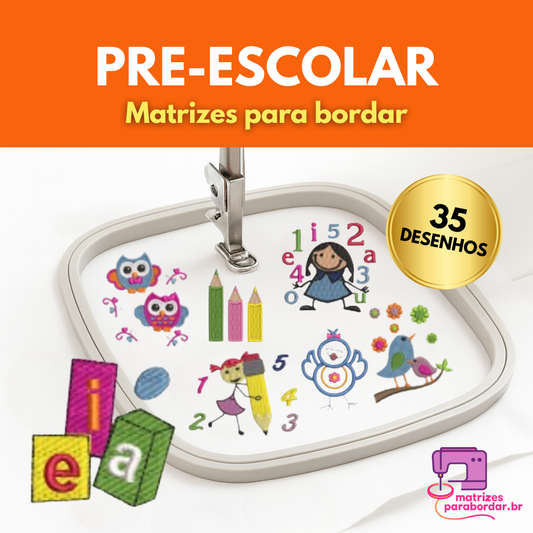 Pre escolar – Pack com 27 Matrizes Coloridas