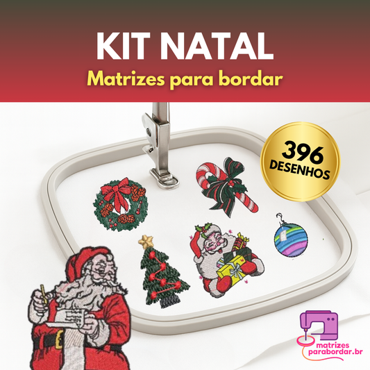 Pack Natal – 396 Matrizes de Bordado