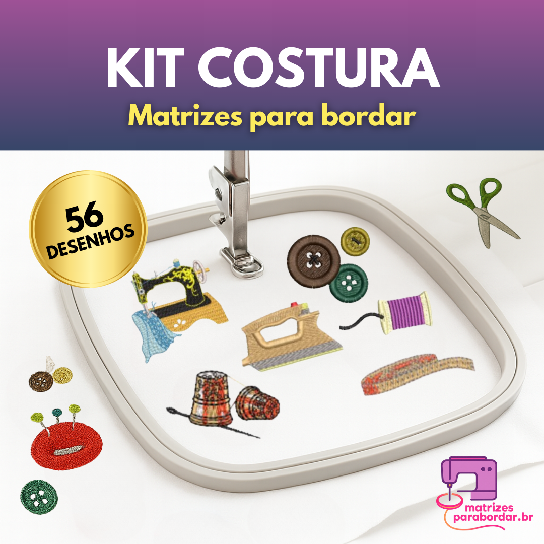 Costura Criativa – Pack com 56 Matrizes