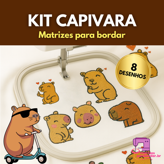 Capivara – Pack com 8 Matrizes