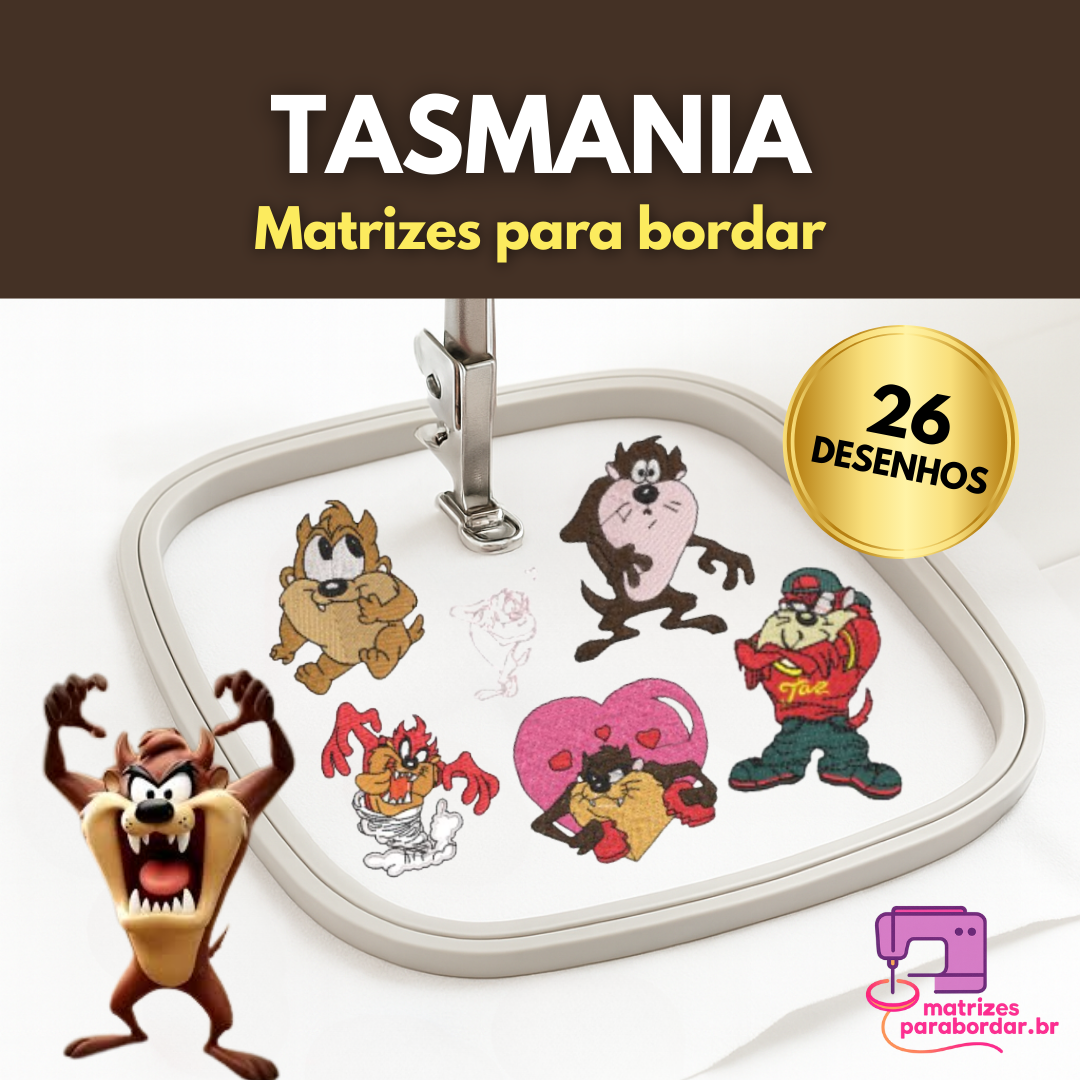 Tasmania – Pack com 26 Matrizes Exclusivas