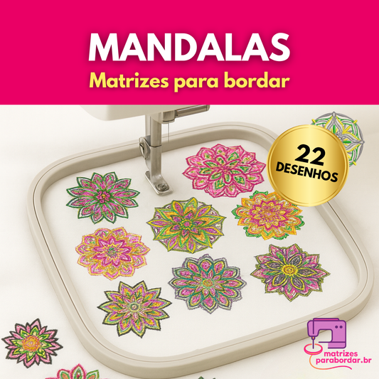Mandalas  – Pack com 22 Matrizes